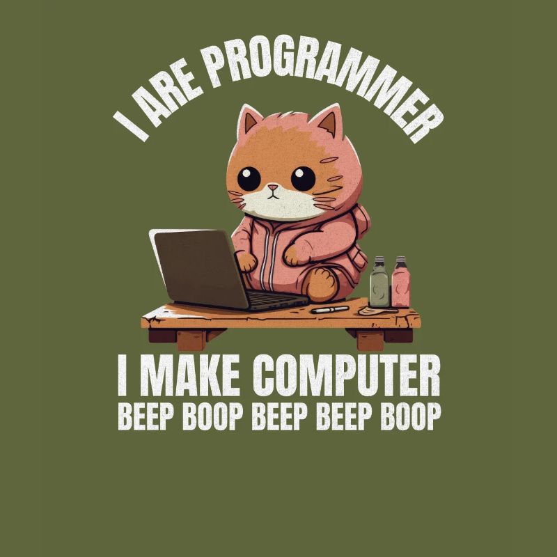 Ich bin Programmierer. Ich mache Computer Beep