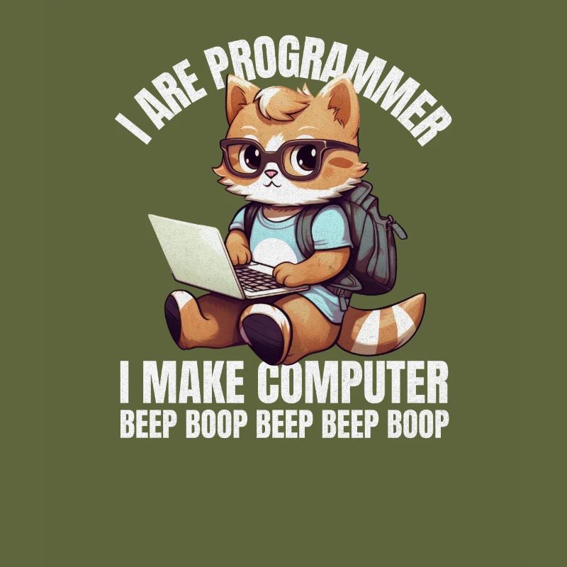 Ich bin Programmierer. Ich mache Computer Beep