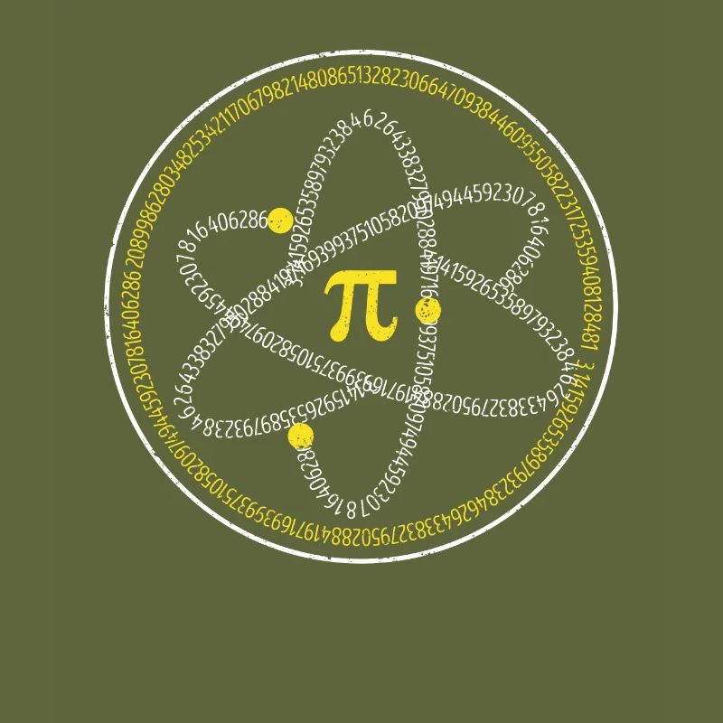 Atom Pi Day Math Science 3.14 Geek Enseignant Élève