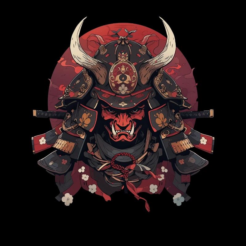 Asia 80s Japanese Retro Samurai Samurai
