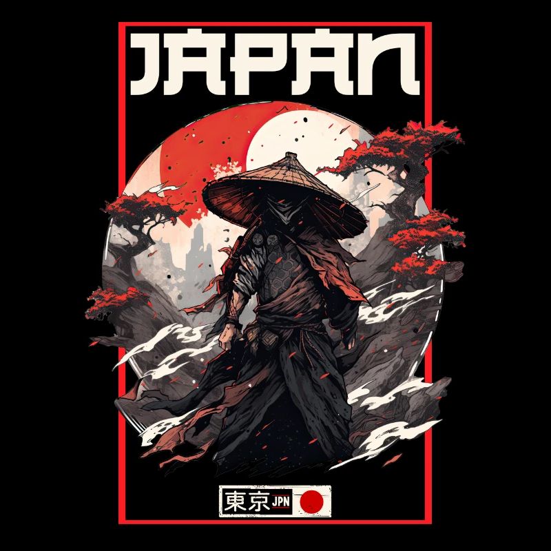 Asia 80s Japanese Retro Samurai Samurai
