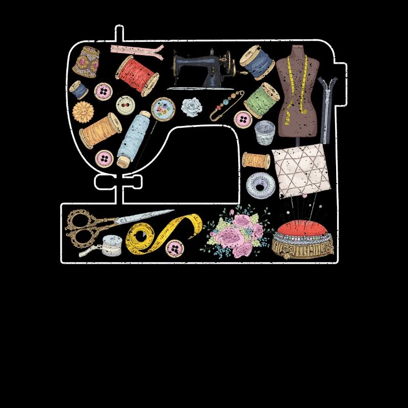 Quilting Tools Sewing Machine Silhouette Quilters