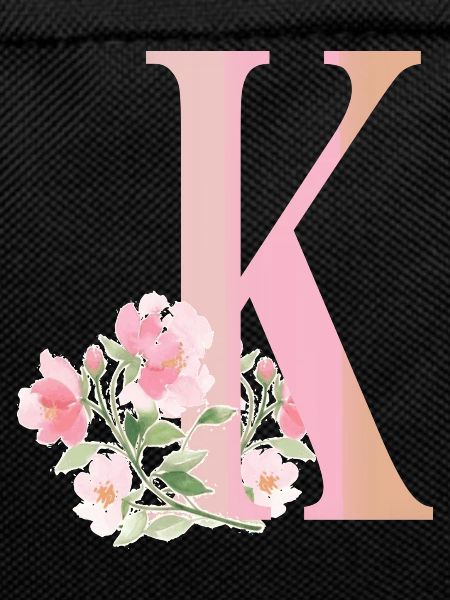 Letter K with flowers