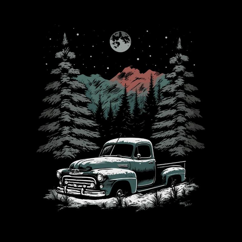 Nostalgische Weihnachtsstimmung: Oldtimer-Truck