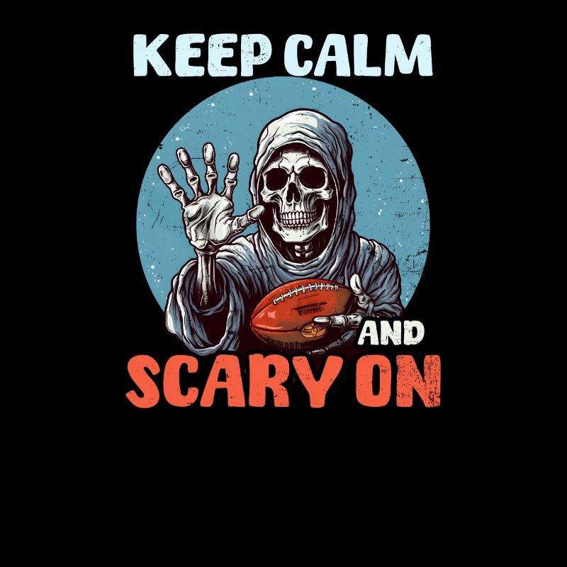 Fußball Halloween Keep Calm And Scary On