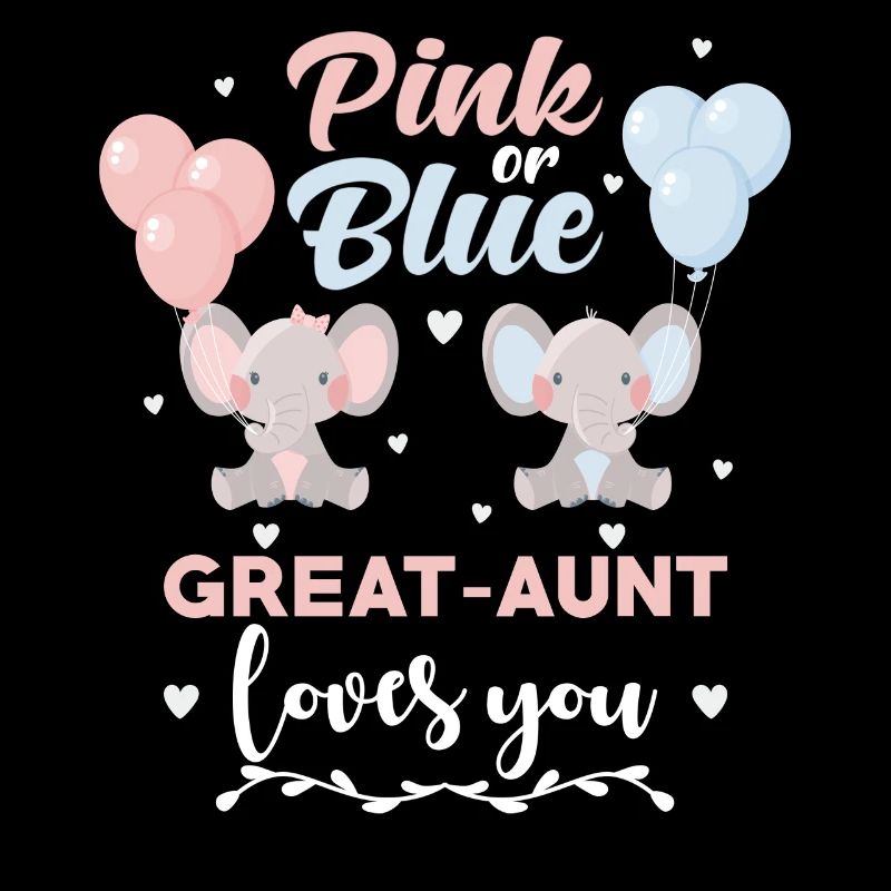Pink Or Blue Great Aunt Elephant