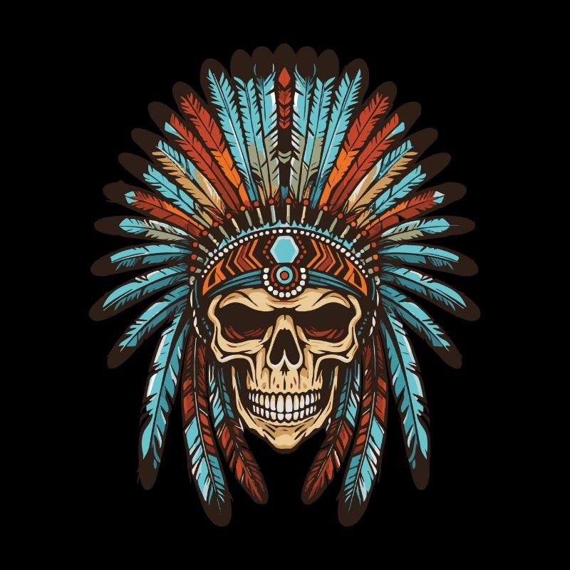 Crâne indien Apache