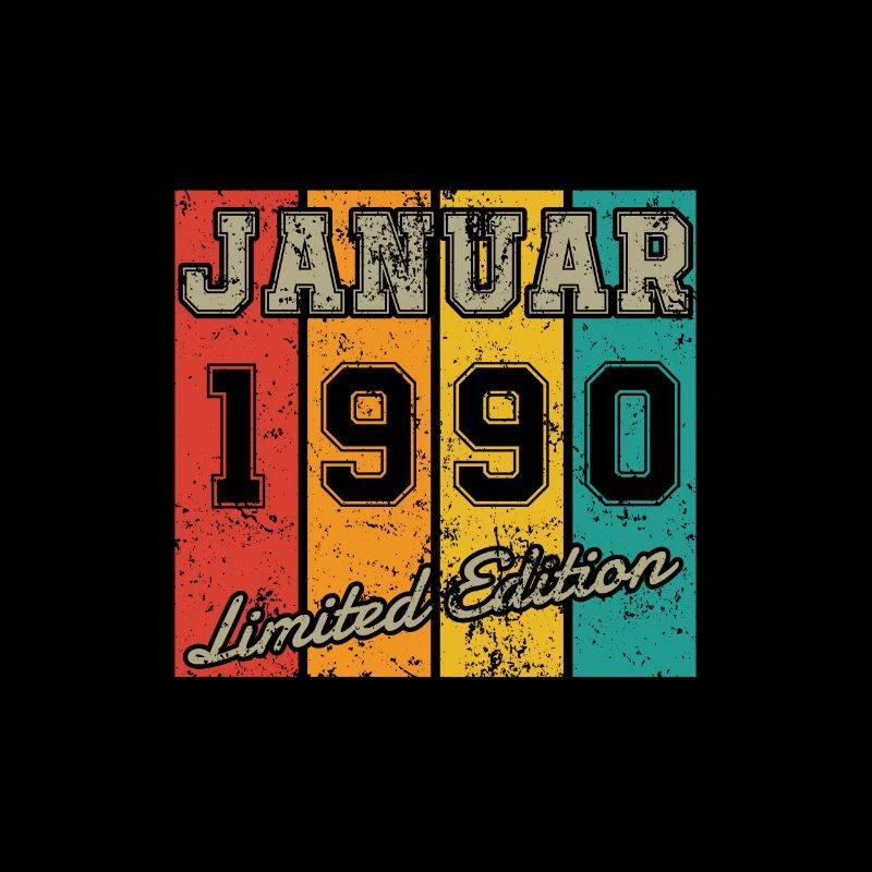 Date de naissance: Janvier 1990 - Edition Limitée Rétro