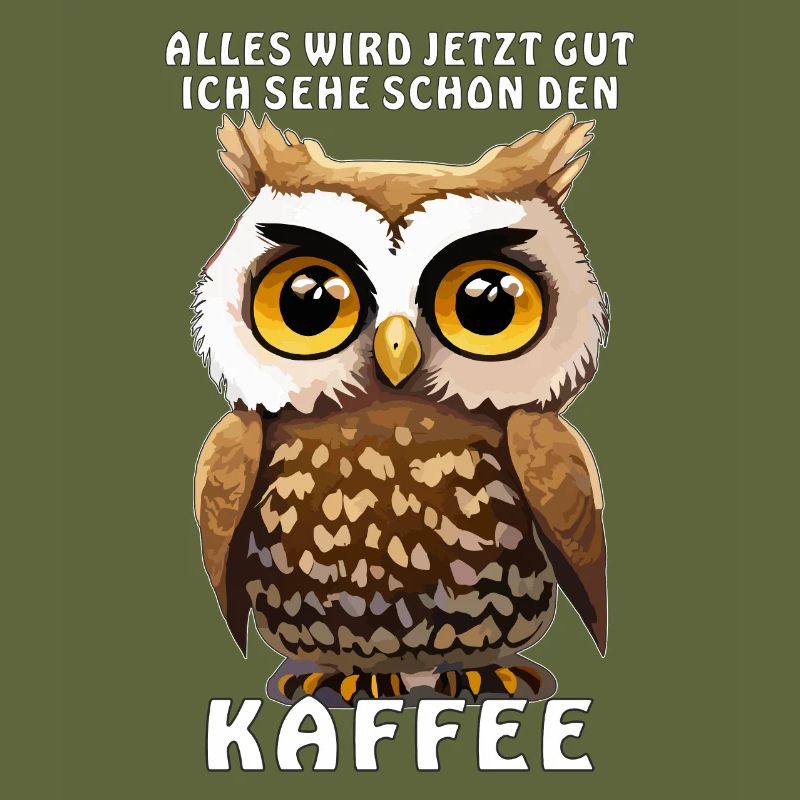 EULE SEHE SCHON DEN KAFFEE