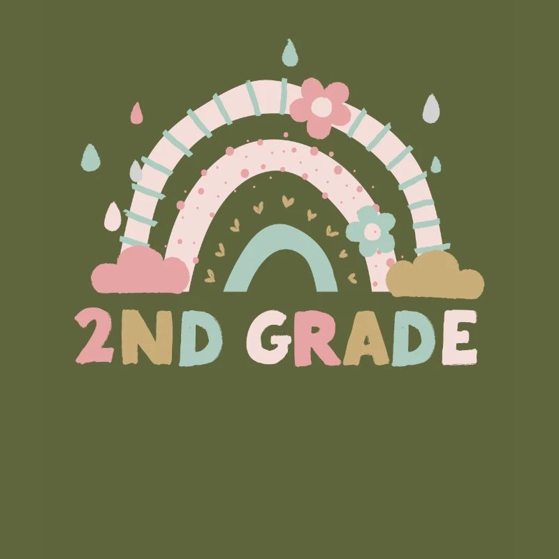 Second Grade 2nd Rainbow Teacher Student 100th