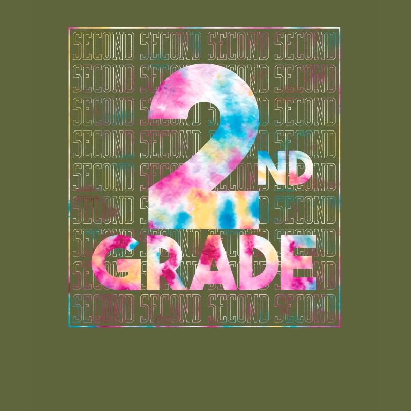 Tie Dye 2nd Grade Typography Team Second Grade