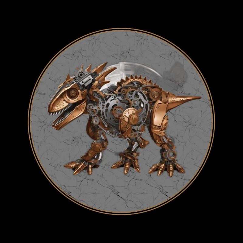 Steampunk-Dinosaurier