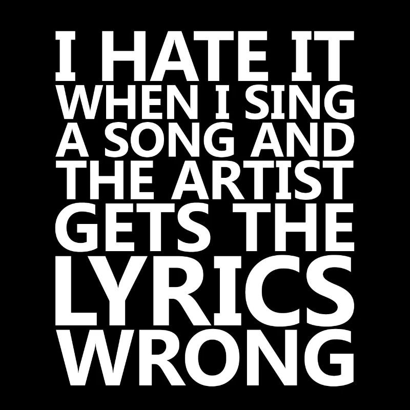 I Hate It When I Sing A Song And The Artist