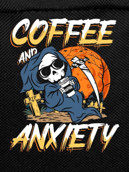 Coffee and anxiety | restlessness skull