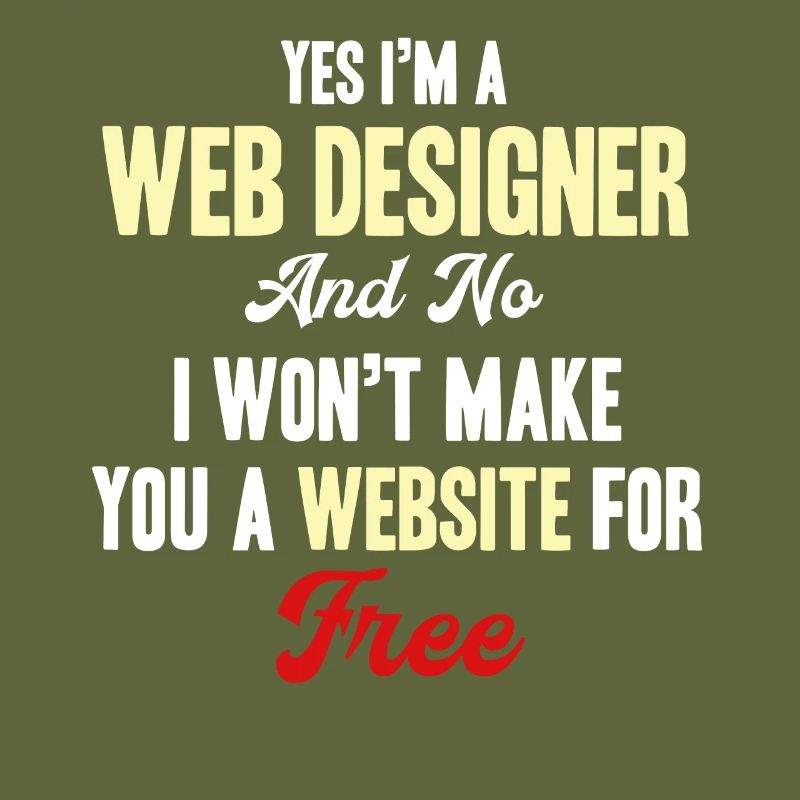 Yes, I'm a web designer, no, I'm going to