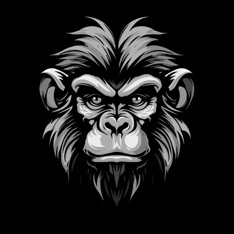 Affe Kopf