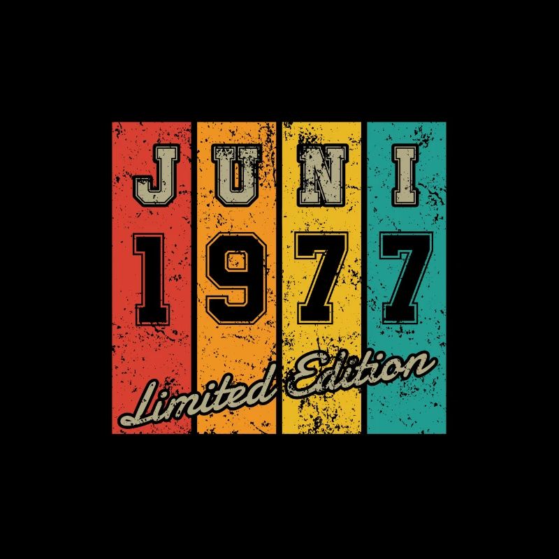 Geburtstag: Juni 1977 - Limited Edition Retro