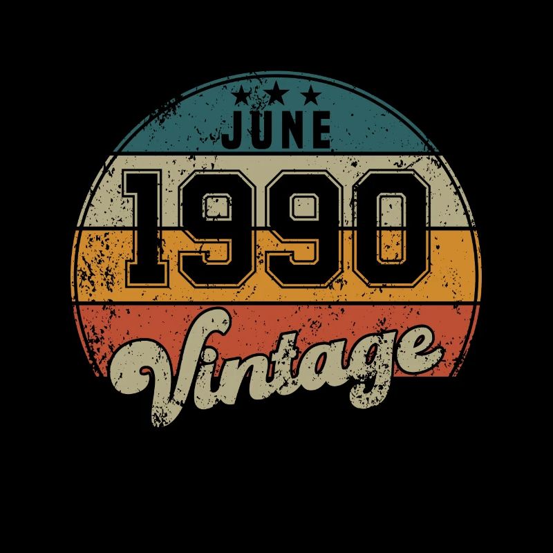 Vintage Geburtstag - Juni 1990 - Geschenkidee