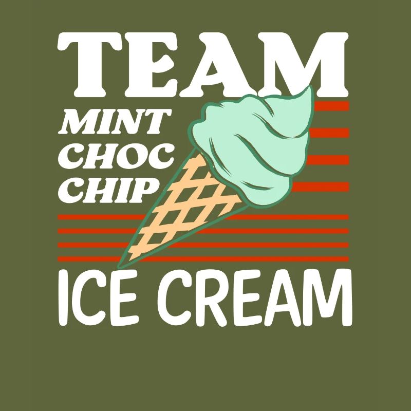 Team Mint Choc Crème glacée Cornet Crème glacée Crème glacée