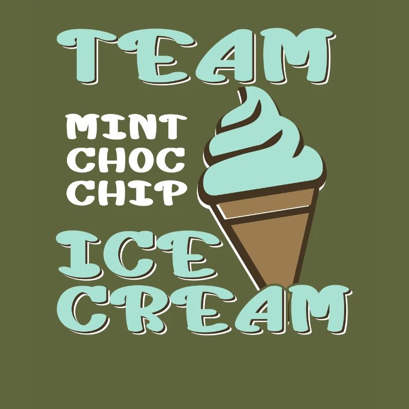 Team Mint Choc Crème glacée Cornet Crème glacée Crème glacée