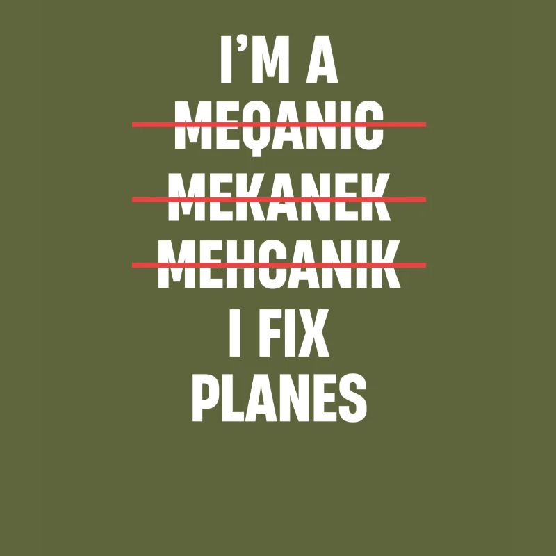 Ich Bin Ein Ich Fix Flugzeuge Flugzeugmechaniker