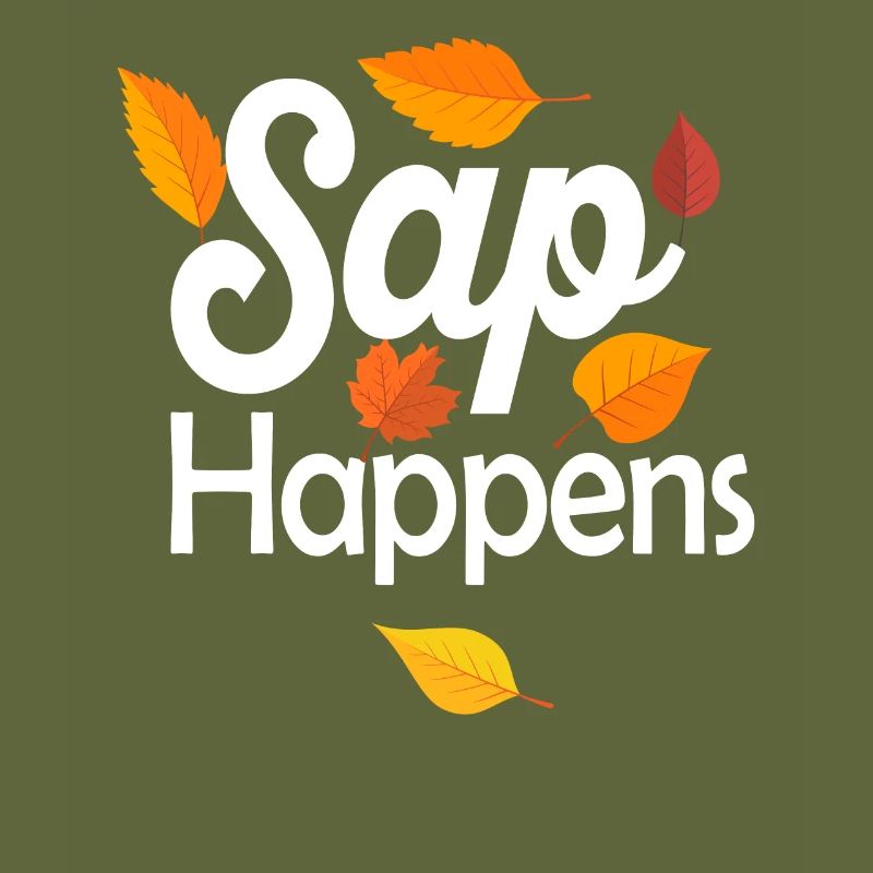 Maple Syrup Tree Tapping Funny Autumn Pancake