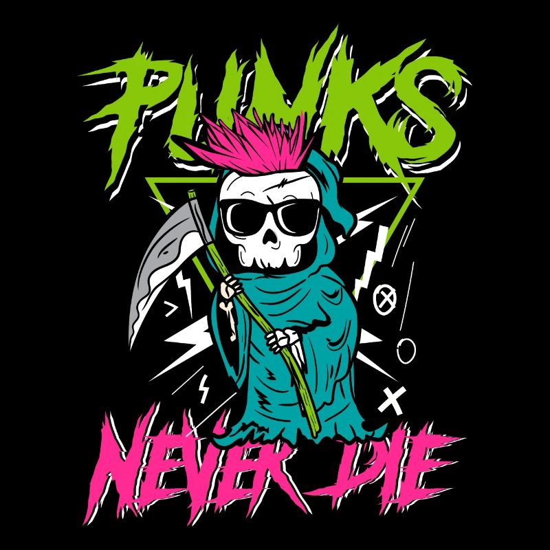 Punks never die | anti establishment skull