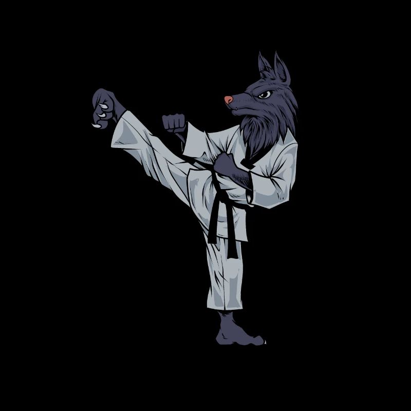 Cartoon Wolf Makes Tang So Do