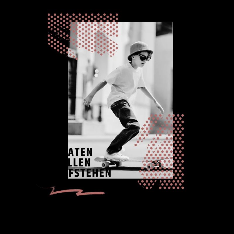 Skateboard Design Perfekt Jungen Geschenkidee