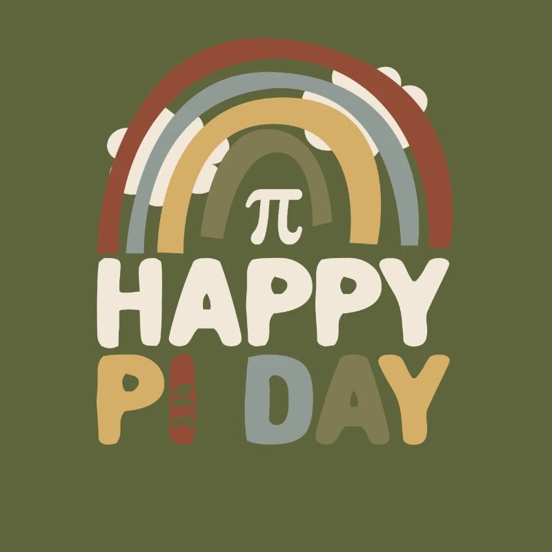 BOHO Regenbogen Happy Pi Day 3.14 Math Geek Teach