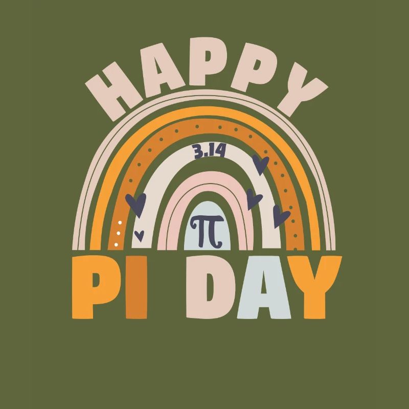 BOHO Rainbow Happy Pi Day 3.14 Math Geek Teach