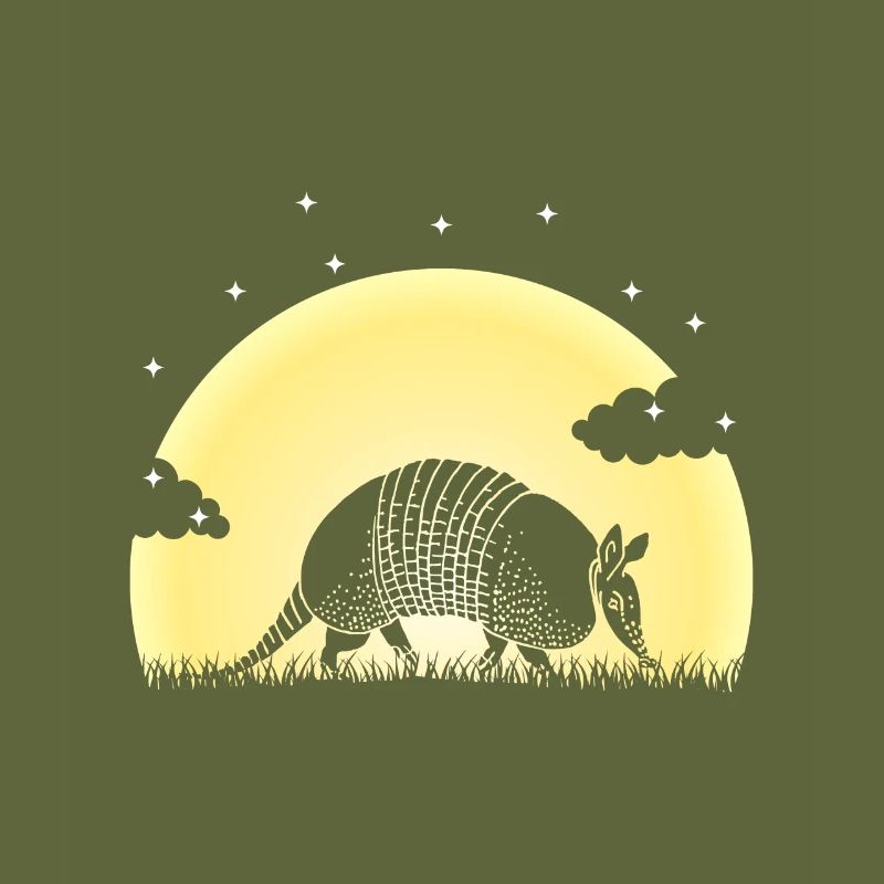 Armadillo, Armadillo, Landscape, Forest, Trees, Sun