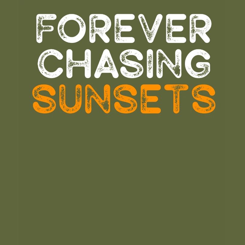 Forever Chasing Sunsets Retro Summer Vacation