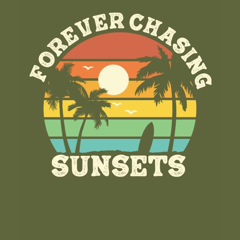 Forever Chasing Sunsets Vacances d’été rétro