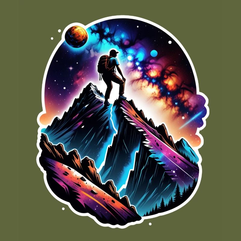 Climbing - Moon - Space