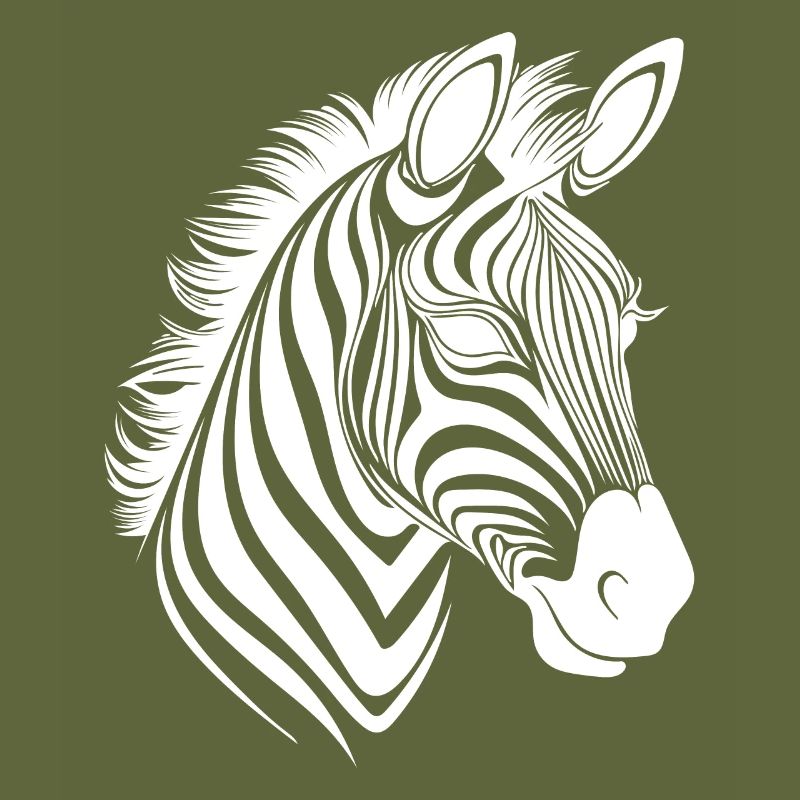 Zebra Elegant with beautiful striped pattern