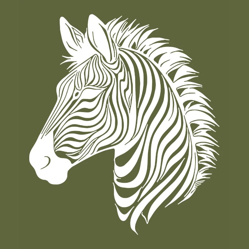 Zebra Elegant with Safari Stripe Pattern