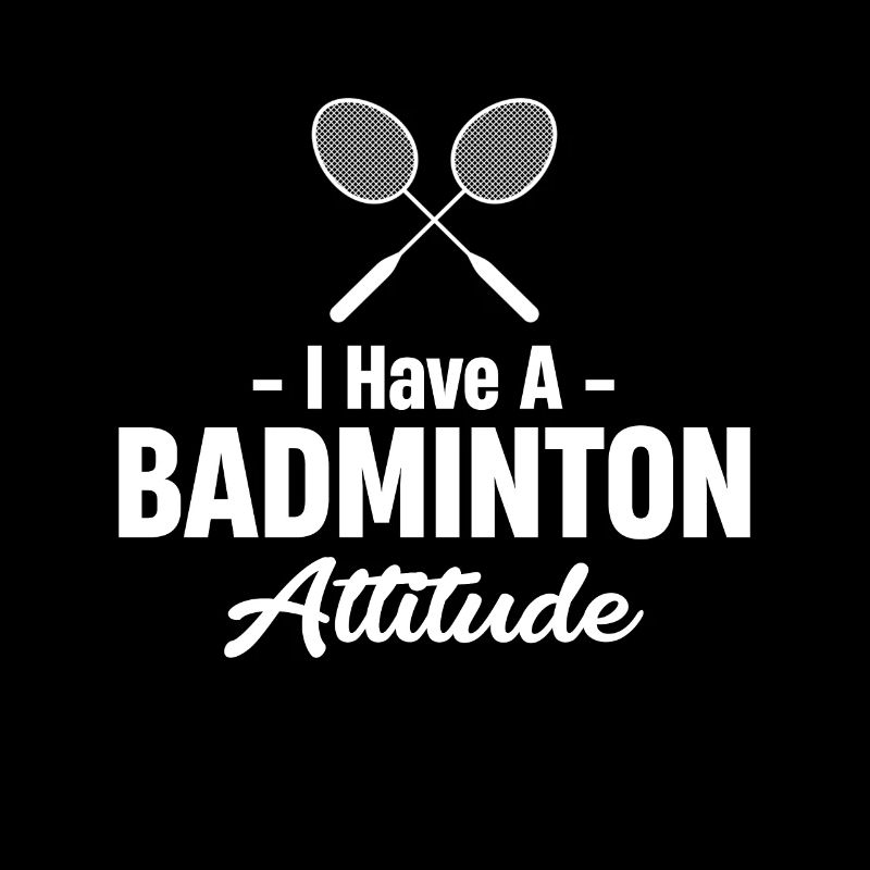 Ich Habe Eine Badminton-attitüde Spieler Pingpong