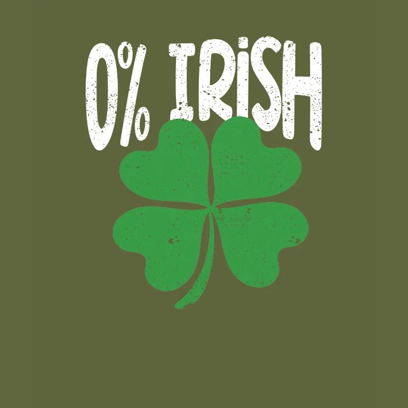 0% Irisches Kleeblatt Lustiger St. Patricks Day