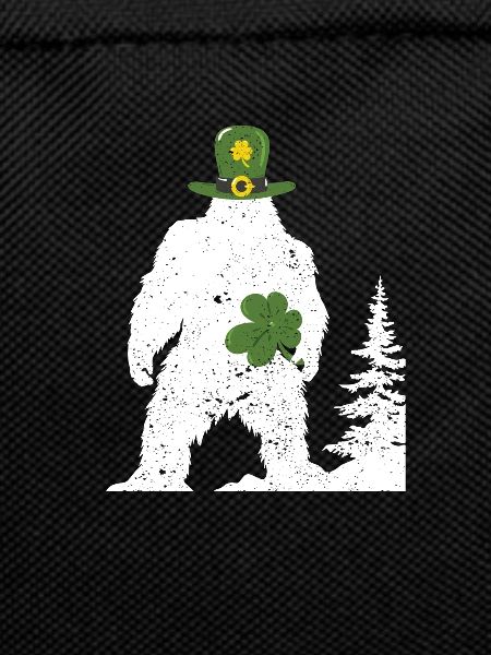 Irish Bigfoot Sasquatch Shamrock Funny