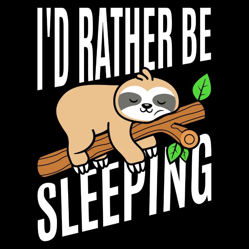 I'd rather sleep t-shirt