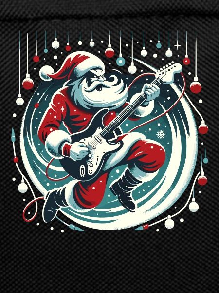 Guitar Player Santa Christmas Guitarist