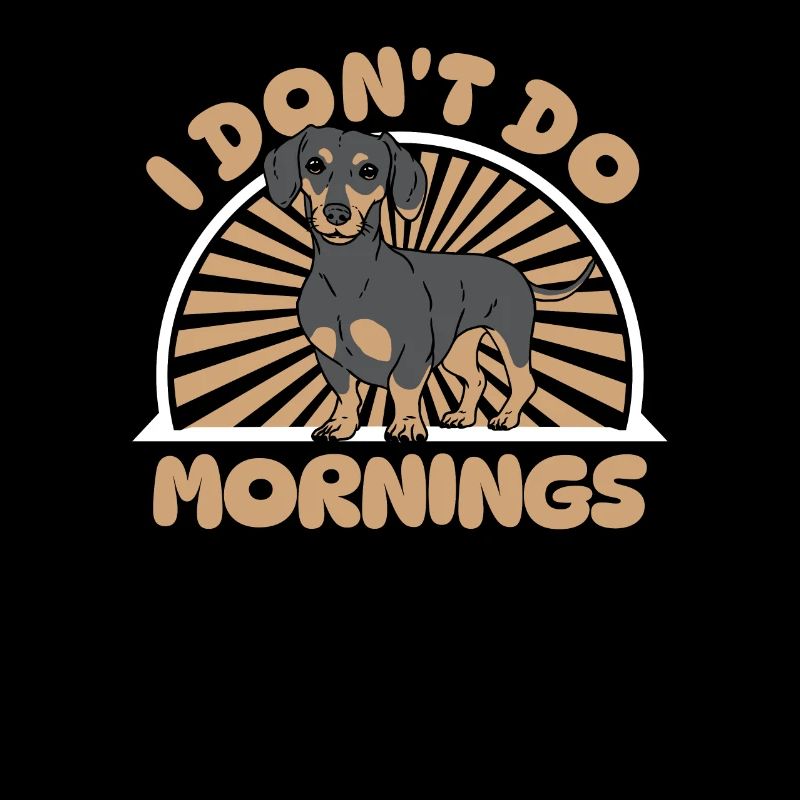 Teckel Teckel Drôle Je Ne Fais Pas De Matins