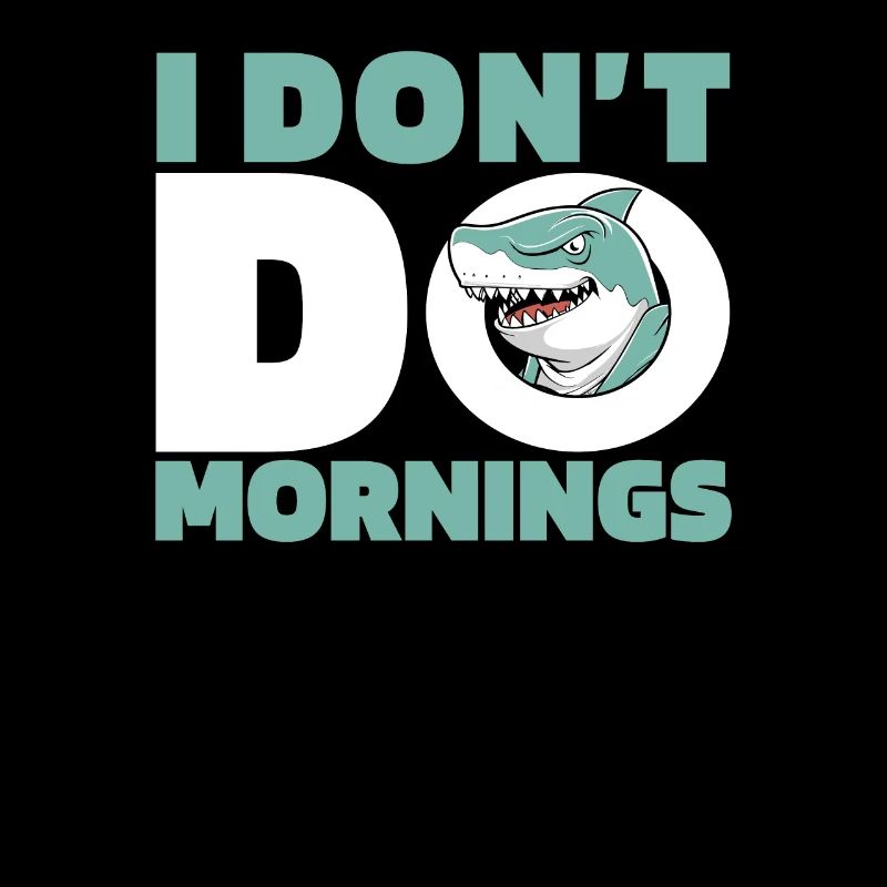 Requin Drôle Je ne fais pas les matins