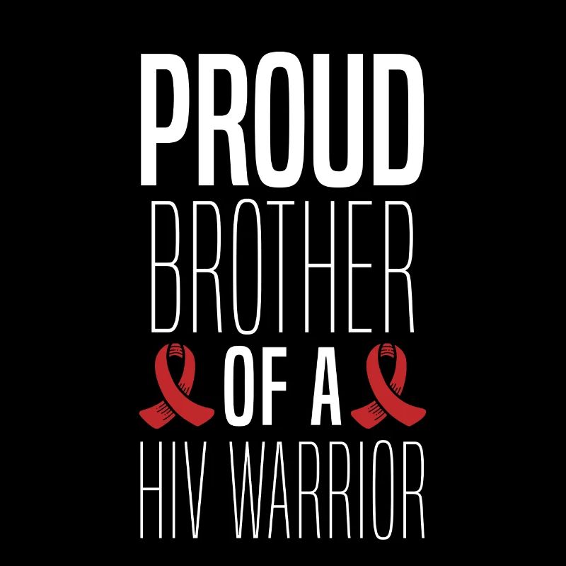Stolzer Bruder Eines Hiv-kriegers Unterstützt Den