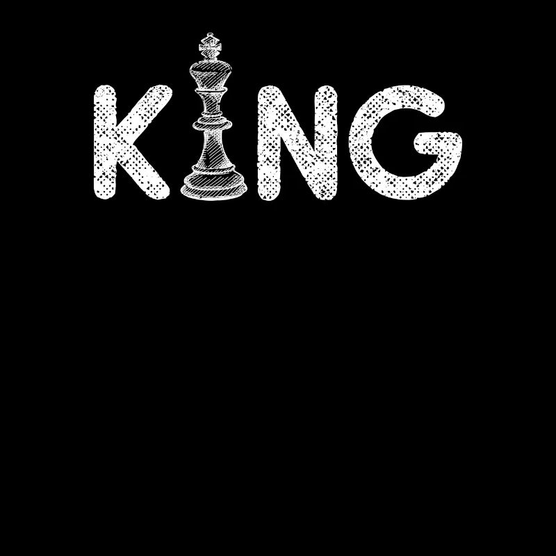 King Funny Chess Player Board Game Vintage