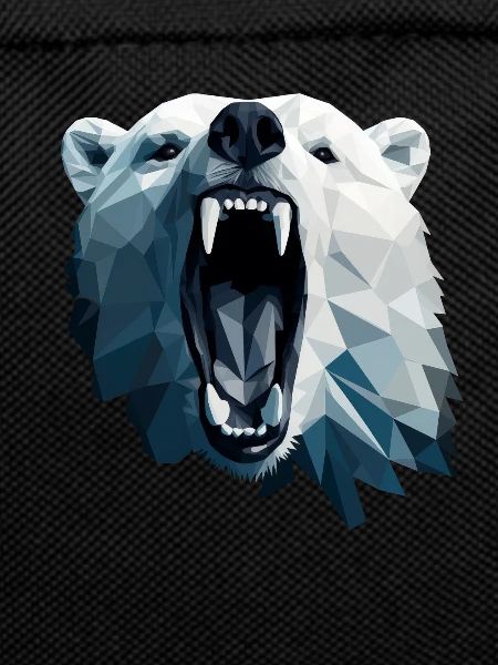 Geometric Style Polar Bear