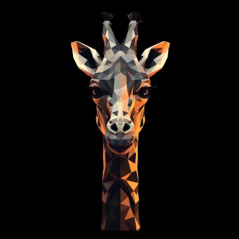 Geometric Style Giraffe