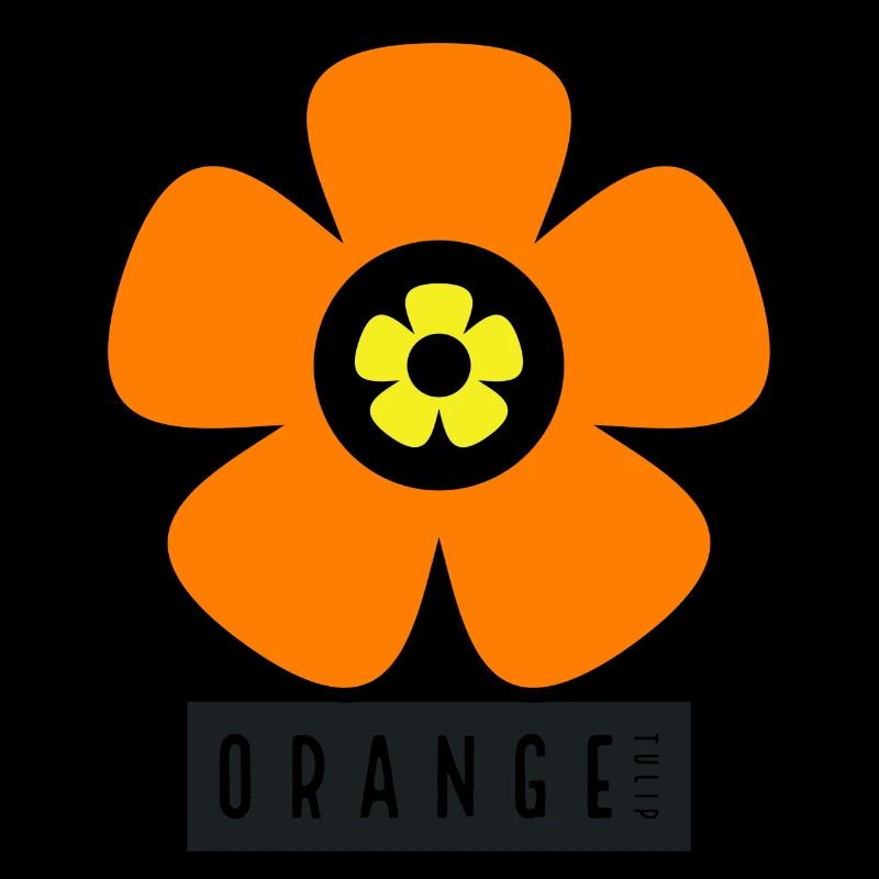 Tulipe orange à double fleur