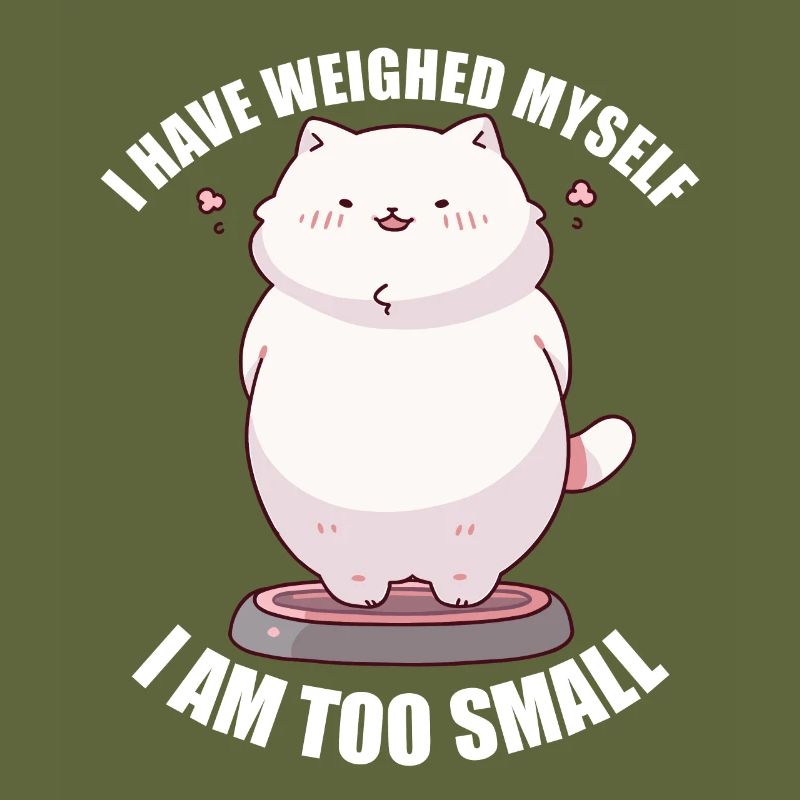 I've weighed myself I'm too small cat